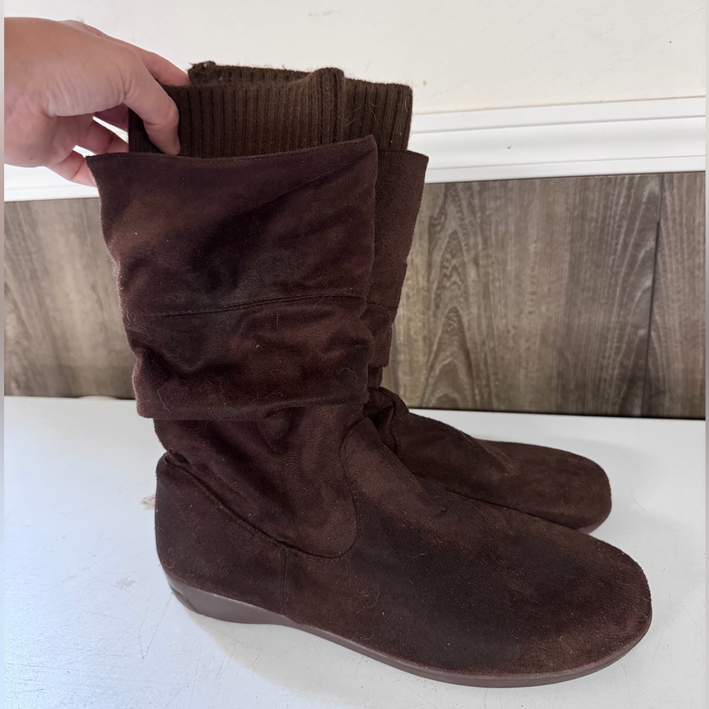Brown Suede Women's Boots